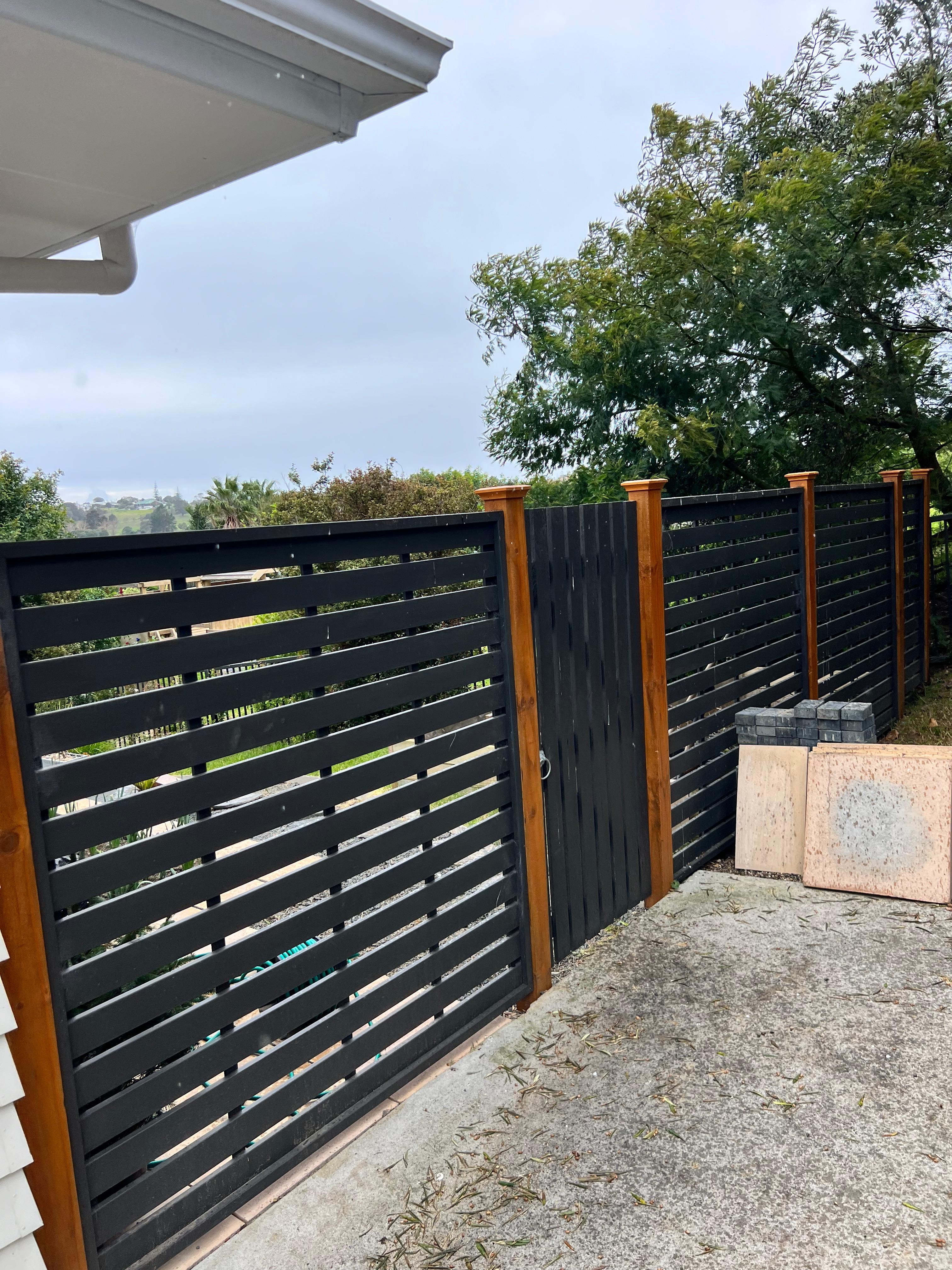 Modern timber gate